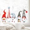 Auf dem Bild ist das Produkt: Fensterbild Weihnachten Winter 5 Zwerge Wichtel und Schneeflocken Fensteraufkleber zum Preis von €13.9 abgebildet.