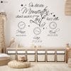 Auf dem Bild ist das Produkt: Wandtattoo In diesen Momenten stand unsere Zeit kurz still Wandaufkleber Familie personalisiert zum Preis von €29.9 abgebildet.