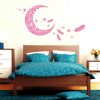 Auf dem Bild ist das Produkt: 11118 Wandtattoo Mond Sterne Feder Schlaf Schlafzimmer Moon Star Weiß Träumen zum Preis von €27.9 abgebildet.
