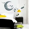 Auf dem Bild ist das Produkt: 11118 Wandtattoo Mond Sterne Feder Schlaf Schlafzimmer Moon Star Weiß Träumen zum Preis von €27.9 abgebildet.
