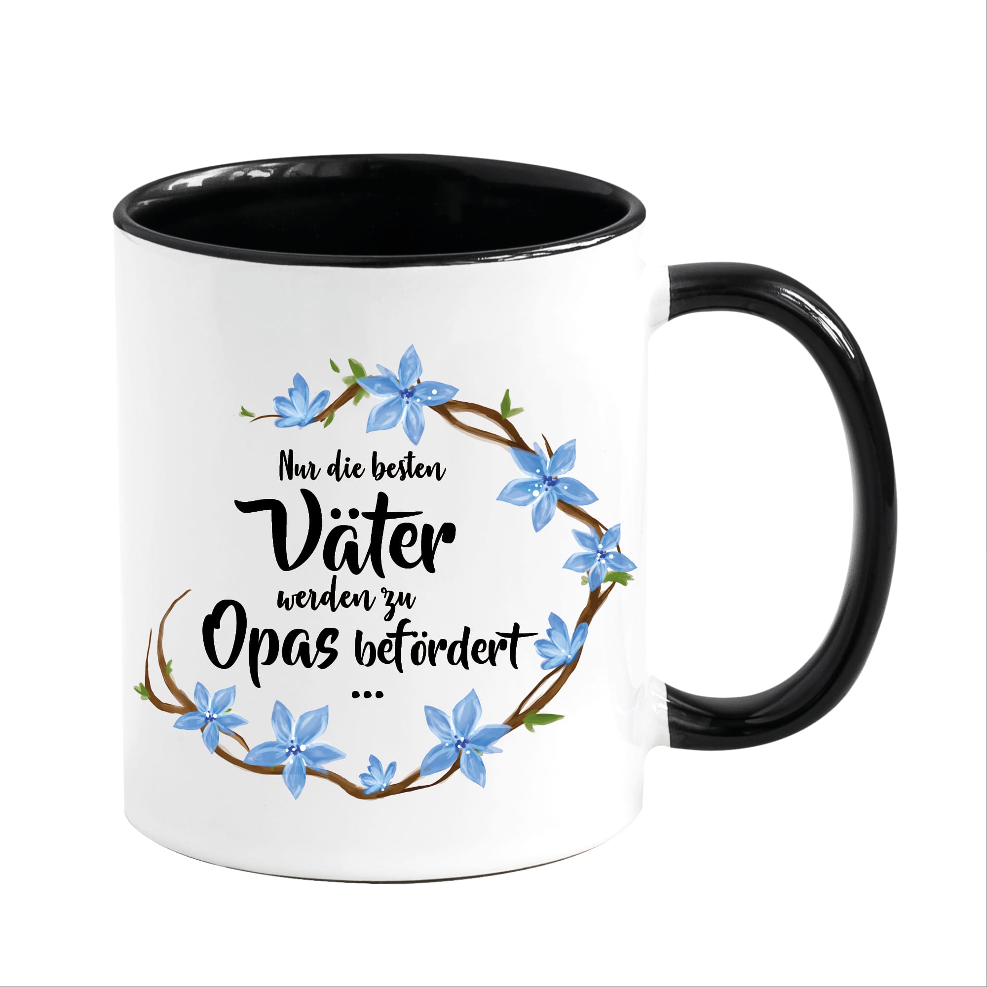 Auf dem Bild ist das Produkt: Tasse beidseitig bedruckt Nur die besten Väter werden zum Opa Geschenk Vatertag Kaffeetasse Kaffeebecher zum Preis von €17.90 abgebildet.