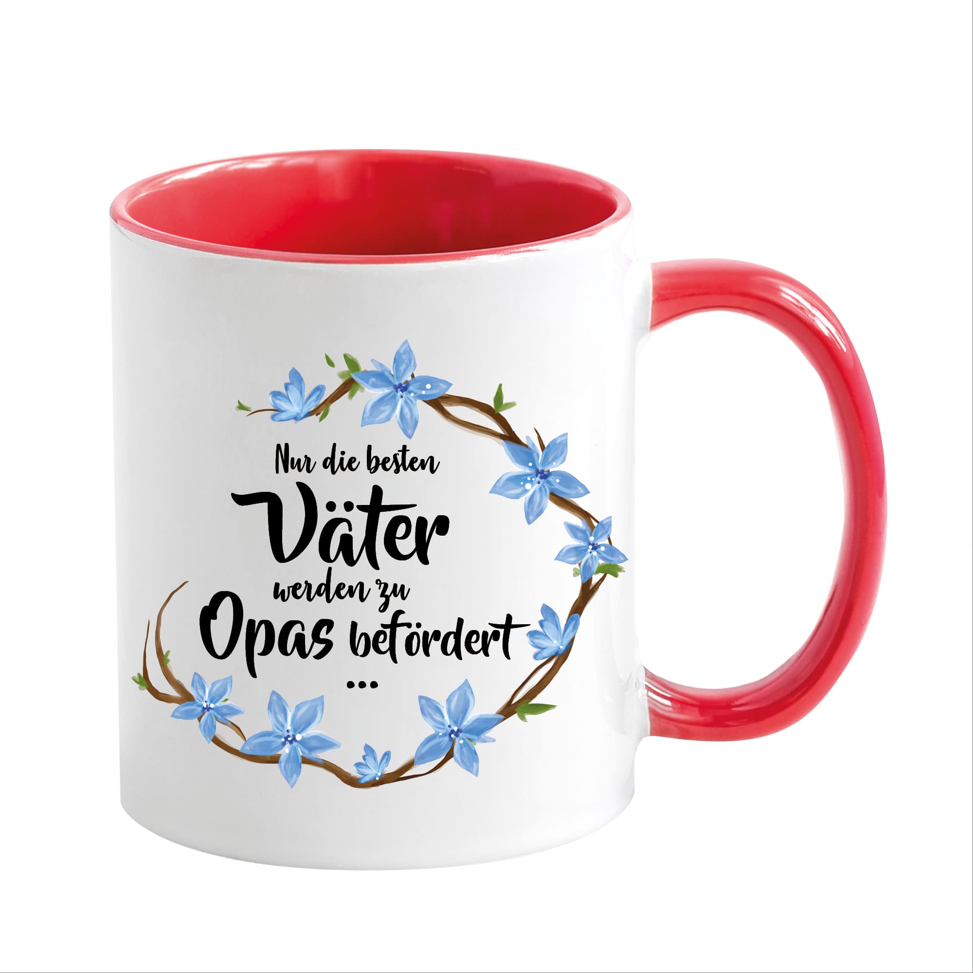 Auf dem Bild ist das Produkt: Tasse beidseitig bedruckt Nur die besten Väter werden zum Opa Geschenk Vatertag Kaffeetasse Kaffeebecher zum Preis von €17.90 abgebildet.