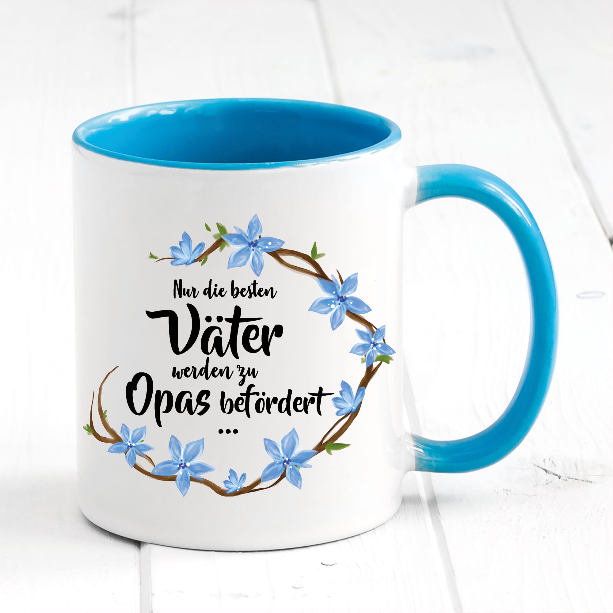 Tasse beidseitig bedruckt Nur die besten Väter werden zum Opa Geschenk Vatertag Kaffeetasse Kaffeebecher