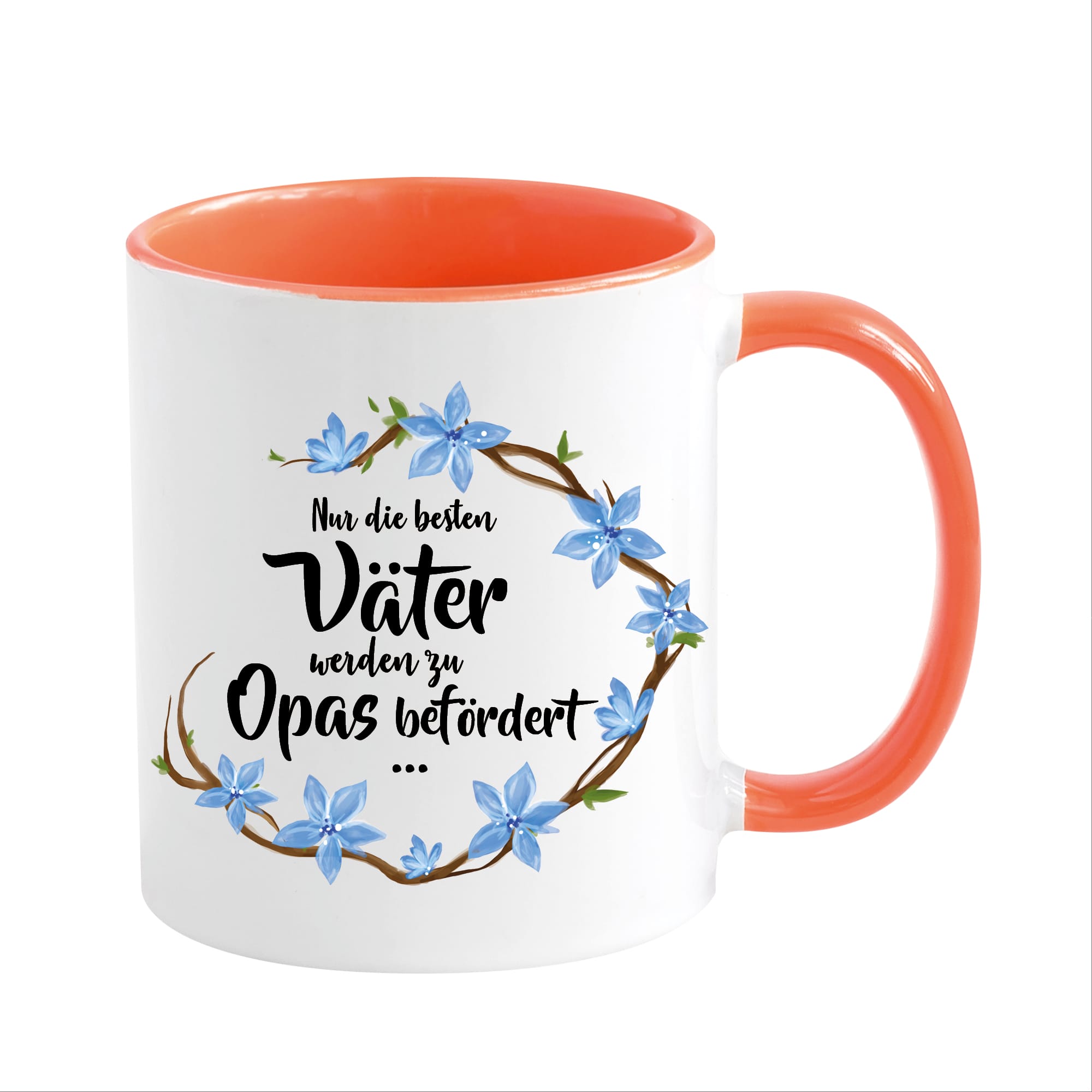 Auf dem Bild ist das Produkt: Tasse beidseitig bedruckt Nur die besten Väter werden zum Opa Geschenk Vatertag Kaffeetasse Kaffeebecher zum Preis von €17.90 abgebildet.