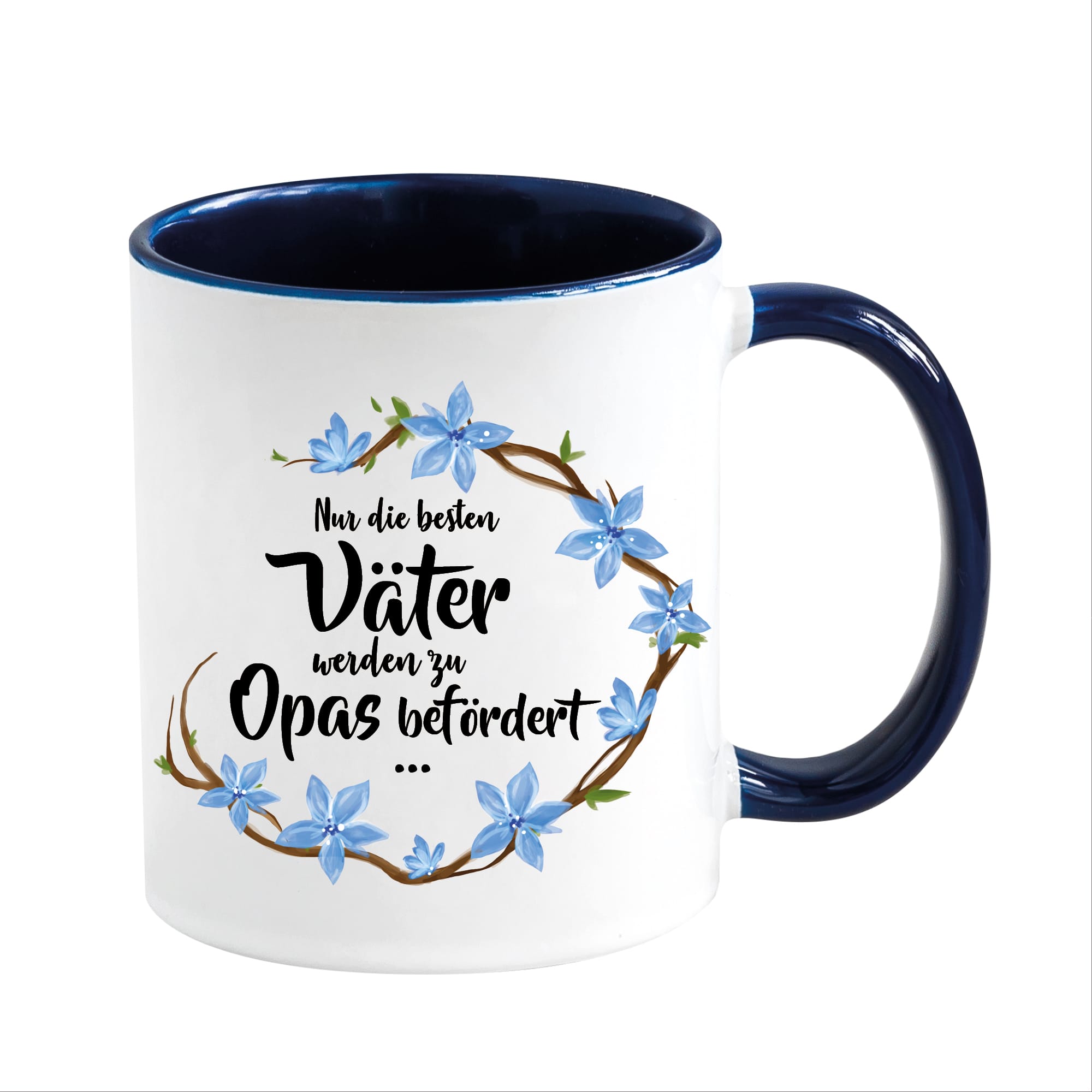Auf dem Bild ist das Produkt: Tasse beidseitig bedruckt Nur die besten Väter werden zum Opa Geschenk Vatertag Kaffeetasse Kaffeebecher zum Preis von €17.90 abgebildet.