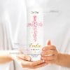 Auf dem Bild ist das Produkt: Taufkerze Junge/ Mädchen Baum Heiliges Kreuz rosa Blätter Kerze zur Taufe mit Namen, Datum und eigenem, vorgegebenem oder keinem Taufspruch zum Preis von €5.90 abgebildet.