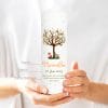 Auf dem Bild ist das Produkt: Taufkerze Kerze zur Taufe Baum Spruch Taufspruch individualisierbar tree Hase und Fuchs zum Preis von €6.4 abgebildet.