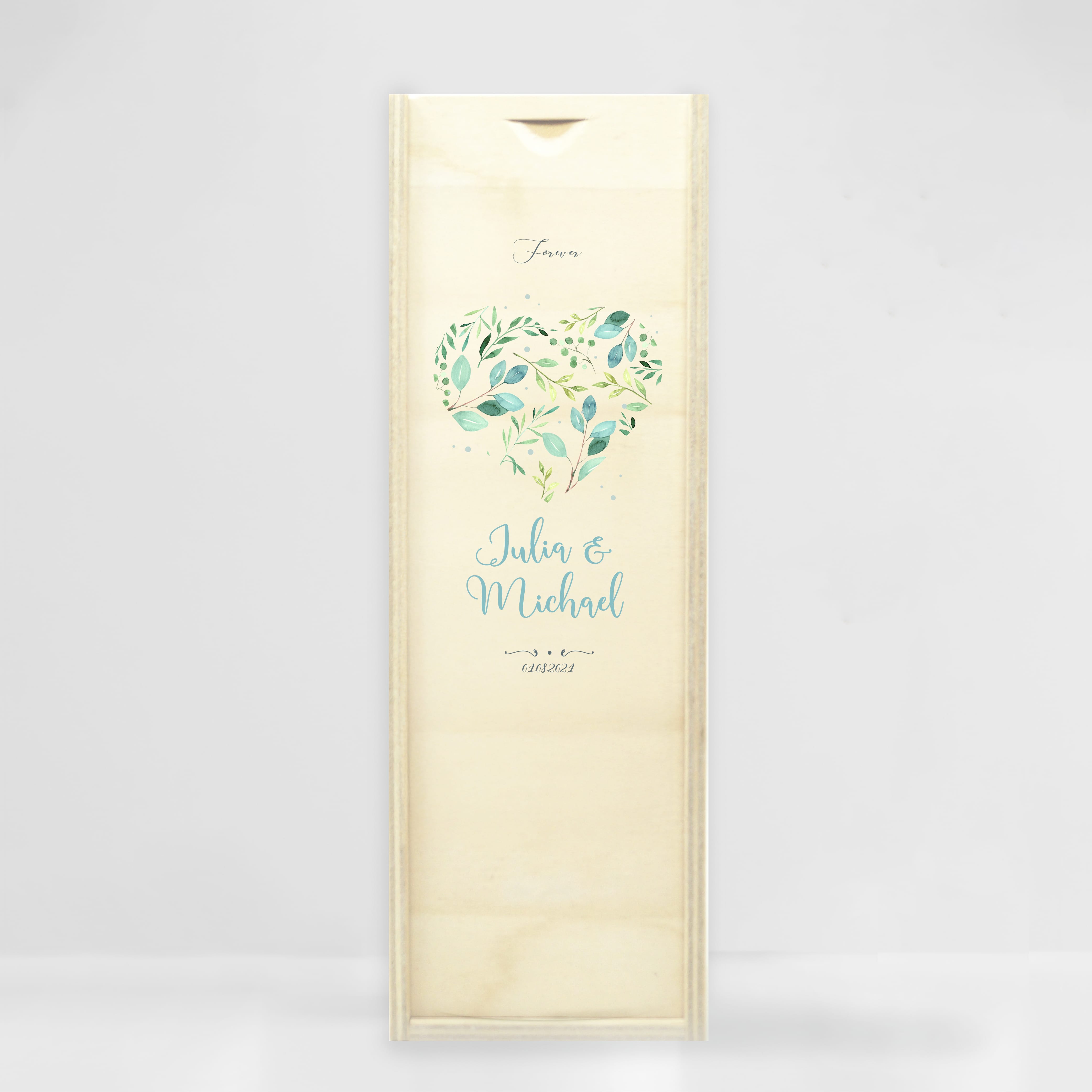 Auf dem Bild ist das Produkt: Weiße Hochzeitskerze Geburtstagskerze Herz aus Blättern, personalisiert Hochzeitsgeschenk Spruch, Valentinstagsgeschenk zum Preis von €5.90 abgebildet.