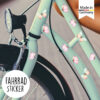 Auf dem Bild ist das Produkt: Fahrradaufkleber 32 Stk. Pastell Schmetterlinge Fahrrad Sticker Fahrraddesign Kinderfahrrad zum Preis von €12.90 abgebildet.