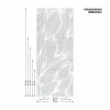 Auf dem Bild ist das Produkt: Sichtschutzfolie Fenster Küche Blätter Linien Fensterfolie Fensterdeko Milchglasfolie zum Preis von €24.9 abgebildet.