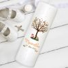 Auf dem Bild ist das Produkt: Taufkerze Kerze zur Taufe Baum Spruch Taufspruch individualisierbar tree Hase und Fuchs zum Preis von €5.9 abgebildet.