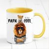 Auf dem Bild ist das Produkt: Vatertagsgeschenk Tasse bedruckt Löwe Papa du bist cool Löwenkind Junge  Mädchen Geschenk Geburtstag Papa, Ostergeschenk zum Preis von €16.9 abgebildet.