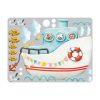 Auf dem Bild ist das Produkt: Wandtattoo Kinderzimmer Boot Schiff mit Tieren, Dekoration Babyzimmer zum Preis von €24.9 abgebildet.