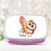 Auf dem Bild ist das Produkt: Personalisierte Brotdose Vogel Eule mit Schultüte anpassbar mit Wunschnamen kratz- und bruchsicher Geschenk Einschulung Geburtstag Schulanfang zum Preis von €19.9 abgebildet.