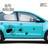 Auf dem Bild ist das Produkt: Autoaufkleber schwarze Spinne Spider Fahrzeug Auto Dekoration zum Preis von €29.9 abgebildet.