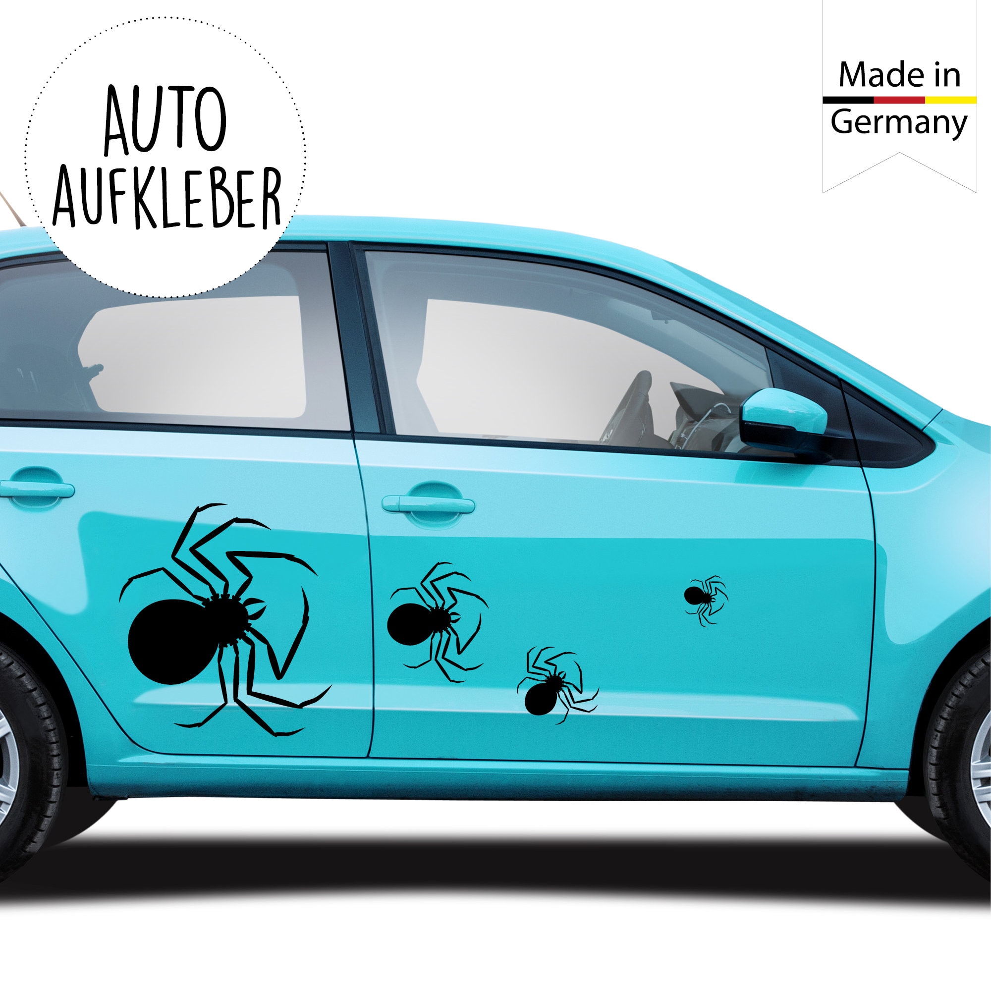 Autoaufkleber schwarze Spinne Spider Fahrzeug Auto Dekoration