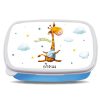 Auf dem Bild ist das Produkt: Brotdose Giraffe personalisiert mit dem Wunschnamen, kratz- und bruchsicher, Geschenk Geburtstag, Ostergeschenk zum Preis von €19.9 abgebildet.