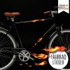 Auf dem Bild ist das Produkt: Fahrradaufkleber Wolf aus Flamen Feuer 21 Sticker Fahrrad Sticker Fahrraddesign Geburtstagsgeschenk zum Preis von €12.90 abgebildet.