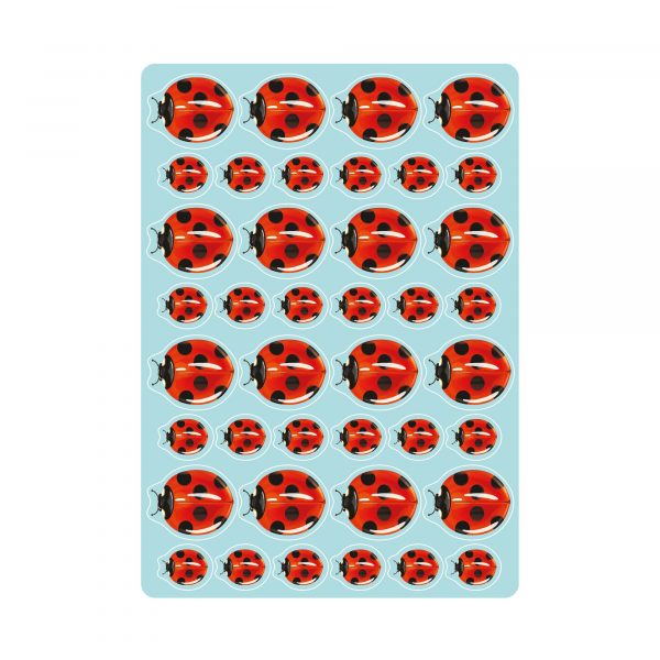 Auf dem Bild ist das Produkt: Fahrradaufkleber 40 Marienkäfer farbig Fahrrad Sticker Fahrraddesign Kinderfahrrad, Geschenk Geburtstag, Einschulung zum Preis von €12.90 abgebildet.