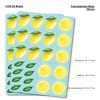 Auf dem Bild ist das Produkt: Fahrradaufkleber Zitrone Farbig Fahrrad 48 Sticker Fahrraddesign Kinderfahrrad, Geschenk zum Preis von €16.90 abgebildet.