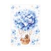 Auf dem Bild ist das Produkt: Fensterbild Frühling hellblauer Heißluftballon mit Waschbär und Hase Fensterdeko Kinderzimmer Kind, Frühlingsdeko zum Preis von €14.9 abgebildet.