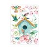 Auf dem Bild ist das Produkt: Fensterbild Frühling Vogelhäuschen mit Vögeln und Schmetterlingen Fensterdeko Kinderzimmer Kind, Frühlingsdeko, Osterdeko zum Preis von €13.9 abgebildet.