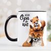Auf dem Bild ist das Produkt: Kaffeetasse bedruckt Fuchs Bester Opa der Welt Geschenk Geburtstag, Vatertag zum Preis von €16.90 abgebildet.