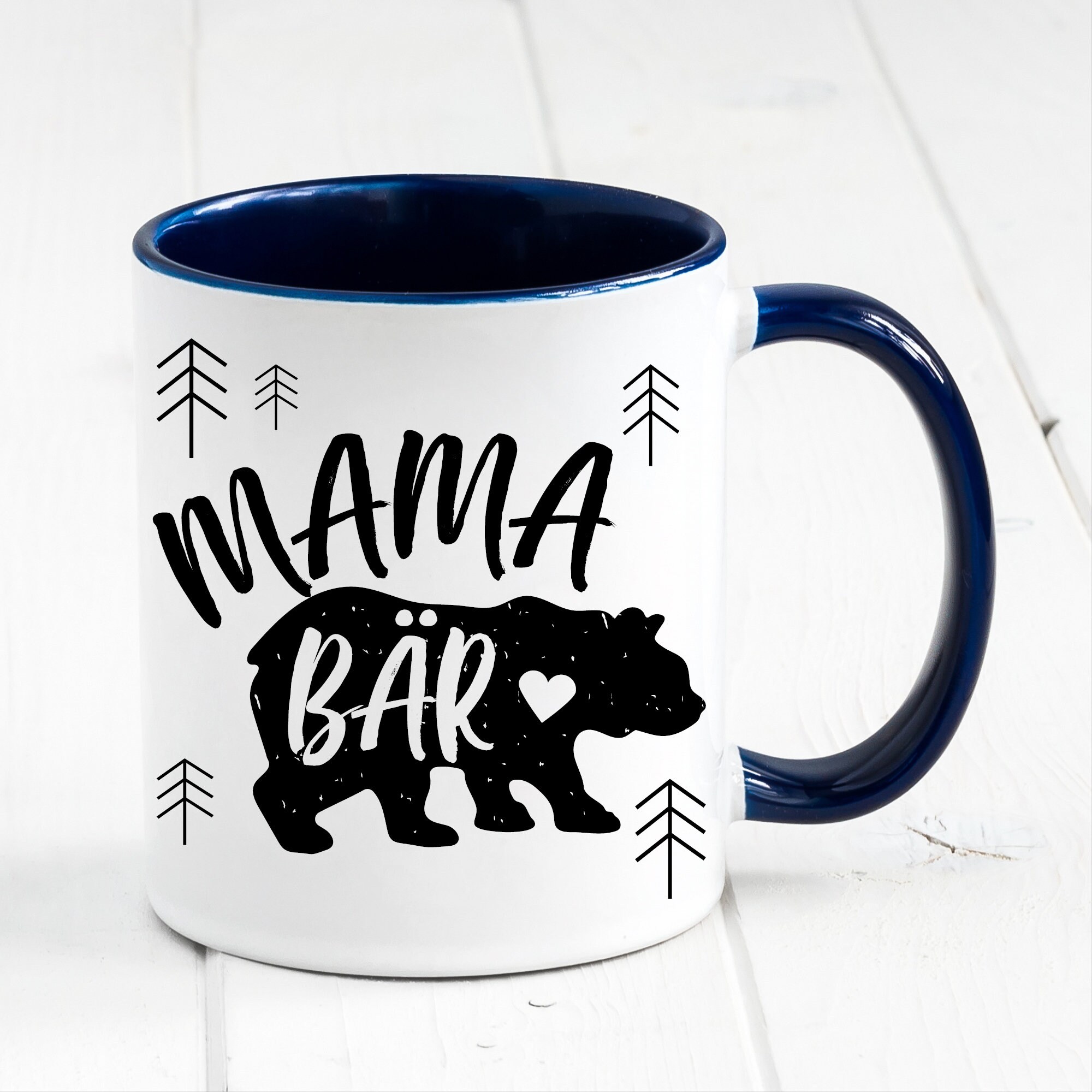 Tasse bedruckt Bär Mama Bär Geburtstag Kaffeetasse Kaffeebecher Geschenk Muttertag