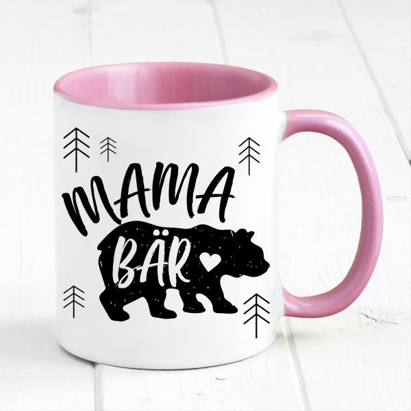Auf dem Bild ist das Produkt: Tasse bedruckt Bär Mama Bär Geburtstag Kaffeetasse Kaffeebecher Geschenk Muttertag zum Preis von €17.90 abgebildet.