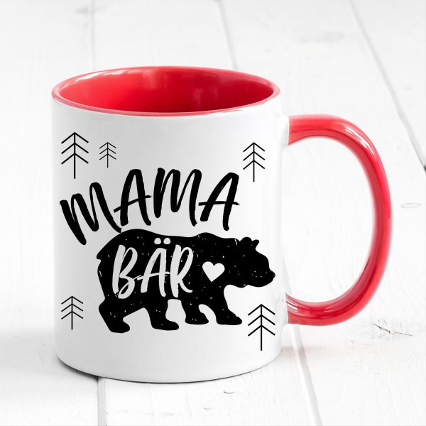 Auf dem Bild ist das Produkt: Tasse bedruckt Bär Mama Bär Geburtstag Kaffeetasse Kaffeebecher Geschenk Muttertag zum Preis von €17.90 abgebildet.