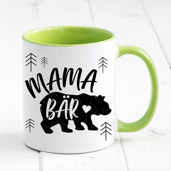 Auf dem Bild ist das Produkt: Tasse bedruckt Bär Mama Bär Geburtstag Kaffeetasse Kaffeebecher Geschenk Muttertag zum Preis von €17.90 abgebildet.