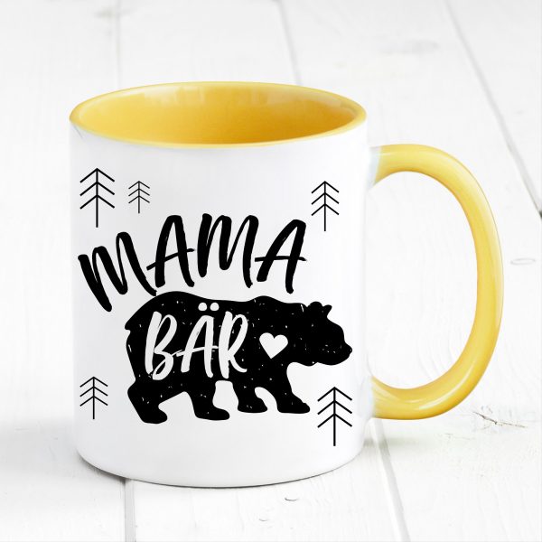 Auf dem Bild ist das Produkt: Tasse bedruckt Bär Mama Bär Geburtstag Kaffeetasse Kaffeebecher Geschenk Muttertag zum Preis von €17.90 abgebildet.