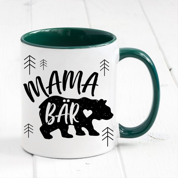 Auf dem Bild ist das Produkt: Tasse bedruckt Bär Mama Bär Geburtstag Kaffeetasse Kaffeebecher Geschenk Muttertag zum Preis von €17.90 abgebildet.