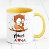 Auf dem Bild ist das Produkt: Tasse bedruckt Eule Mama ich liebe Dich Geschenk Kaffeetasse Kaffeebecher Geschenk Muttertag zum Preis von €17.90 abgebildet.