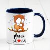 Auf dem Bild ist das Produkt: Tasse bedruckt Eule Mama ich liebe Dich Geschenk Kaffeetasse Kaffeebecher Geschenk Muttertag zum Preis von €17.90 abgebildet.