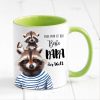 Auf dem Bild ist das Produkt: Tasse bedruckt mit Waschbär Mein Papa ist der beste Papa der Welt, Geschenk Kaffeetasse Kaffeebecher, Vatertag zum Preis von €17.90 abgebildet.