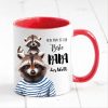 Auf dem Bild ist das Produkt: Tasse bedruckt mit Waschbär Mein Papa ist der beste Papa der Welt, Geschenk Kaffeetasse Kaffeebecher, Vatertag zum Preis von €17.90 abgebildet.