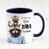 Auf dem Bild ist das Produkt: Tasse bedruckt mit Waschbär Mein Papa ist der beste Papa der Welt, Geschenk Kaffeetasse Kaffeebecher, Vatertag zum Preis von €17.90 abgebildet.