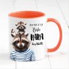 Auf dem Bild ist das Produkt: Tasse bedruckt mit Waschbär Mein Papa ist der beste Papa der Welt, Geschenk Kaffeetasse Kaffeebecher, Vatertag zum Preis von €17.90 abgebildet.