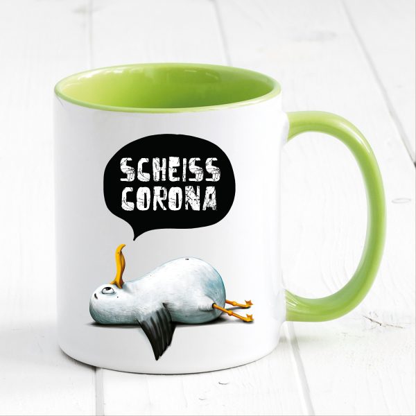 Auf dem Bild ist das Produkt: Tasse bedruckt Möwe Geschenk Kaffeetasse Kaffeebecher zum Preis von €18.9 abgebildet.