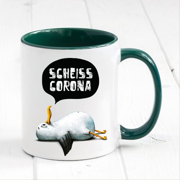 Auf dem Bild ist das Produkt: Tasse bedruckt Möwe Geschenk Kaffeetasse Kaffeebecher zum Preis von €18.9 abgebildet.