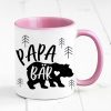 Auf dem Bild ist das Produkt: Tasse bedruckt Papa Bär Geschenk Kaffeetasse Kaffeebecher Vatertag Vatertagsgeschenk zum Preis von €17.90 abgebildet.