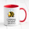 Auf dem Bild ist das Produkt: Tasse Biene Optimismus Sumsi mit Po Tasse Becher Geschenk Geburtstag zum Preis von €17.90 abgebildet.