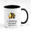Auf dem Bild ist das Produkt: Tasse Biene Optimismus Sumsi mit Po Tasse Becher Geschenk Geburtstag zum Preis von €17.90 abgebildet.