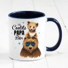 Auf dem Bild ist das Produkt: Vatertagsgeschenk Tasse bedruckt für Papa Der coolste Papa Bär Junge, Geschenk Geburtstag Kaffeetasse Kaffeebecher zum Preis von €17.9 abgebildet.