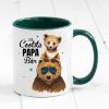 Auf dem Bild ist das Produkt: Vatertagsgeschenk Tasse bedruckt für Papa Der coolste Papa Bär Junge, Geschenk Geburtstag Kaffeetasse Kaffeebecher zum Preis von €17.9 abgebildet.