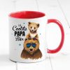 Auf dem Bild ist das Produkt: Vatertagsgeschenk Tasse bedruckt für Papa Der coolste Papa Bär Junge, Geschenk Geburtstag Kaffeetasse Kaffeebecher zum Preis von €17.9 abgebildet.