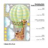 Auf dem Bild ist das Produkt: Wandtattoo Kinderzimmer Giraffe im Heißluftballon mit Wolken und Sternen Dekoration Babyzimmer zum Preis von €29.9 abgebildet.