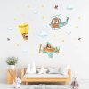 Auf dem Bild ist das Produkt: Wandtattoo Kinderzimmer Heißluftballon, Flugzeug und Hubschrauber, Dekoration Babyzimmer zum Preis von €39.90 abgebildet.