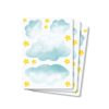 Auf dem Bild ist das Produkt: Wandtattoo Kinderzimmer Kleine Wolken und Sterne Dekoration Babyzimmer zum Preis von €19.90 abgebildet.